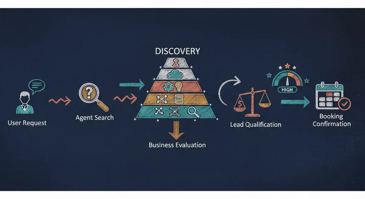 Complete AI agent journey from request to booking