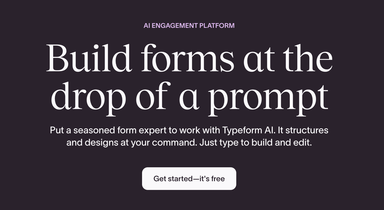 Typeform Melhores Construtores de Formulários Nativos de IA