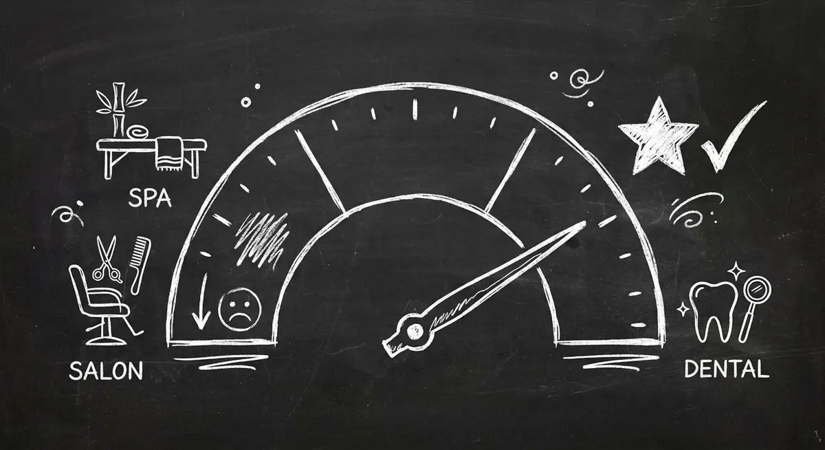 Chalkboard sketch of AX Score gauge showing agent readiness levels from not ready to agent ready