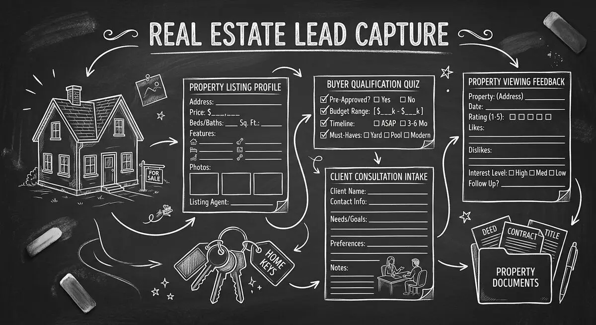 AI tools for real estate showing property quiz funnel and lead qualification