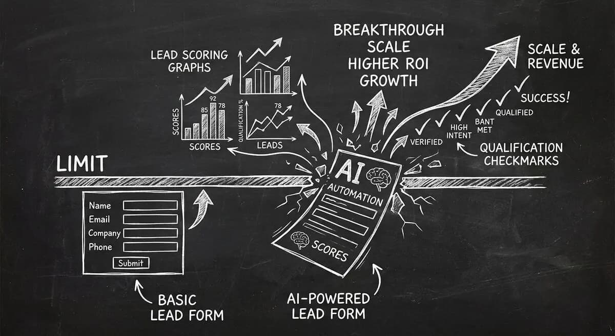 Free form builder limitations versus AI-powered lead qualification forms