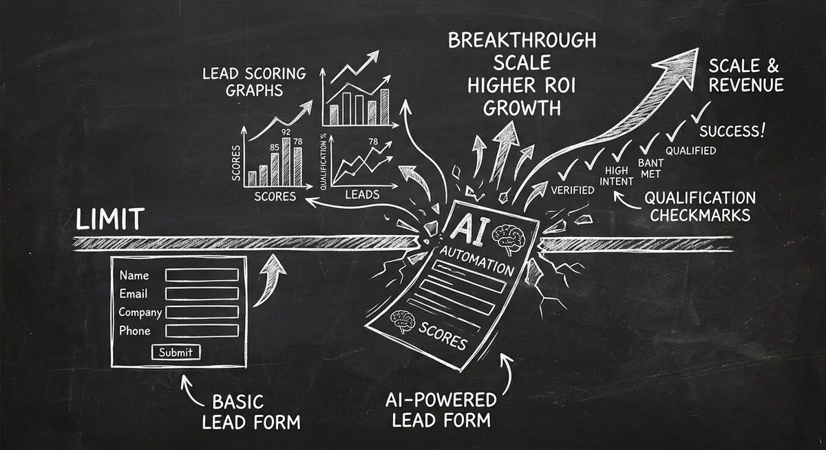 Free form builder limitations versus AI-powered lead qualification forms