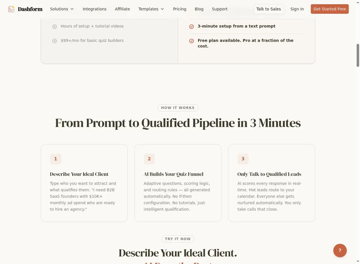 Dashform integrations for fitness coaching workflow